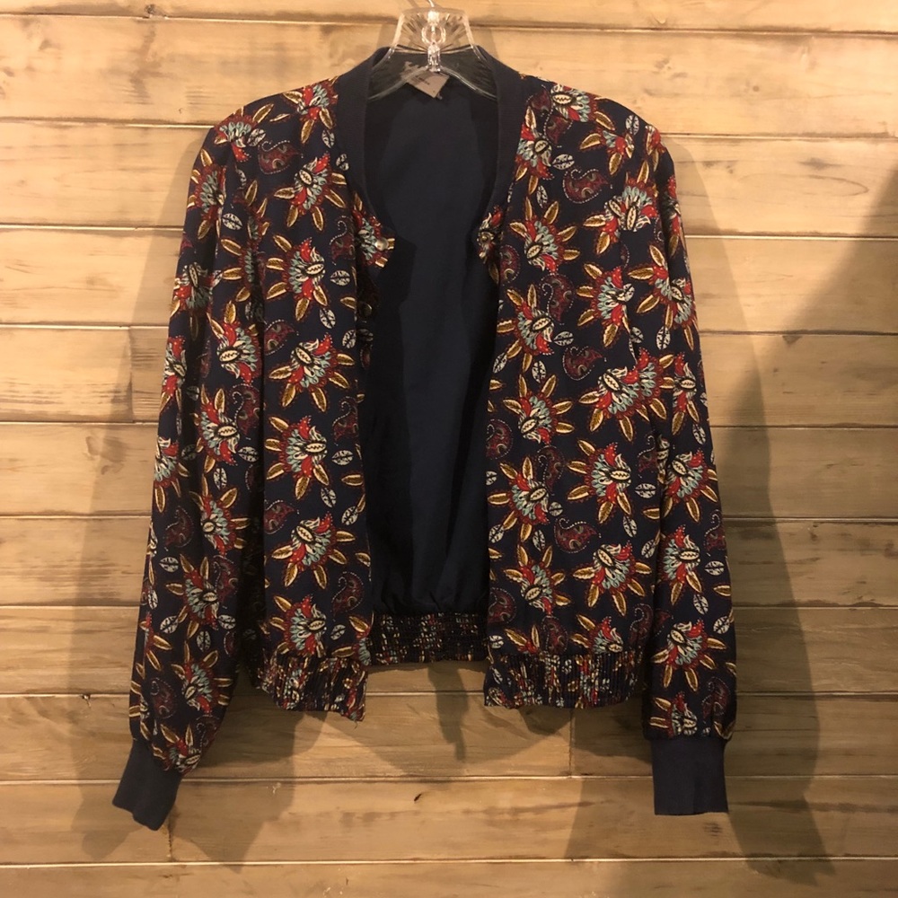 Printed bomber jacket